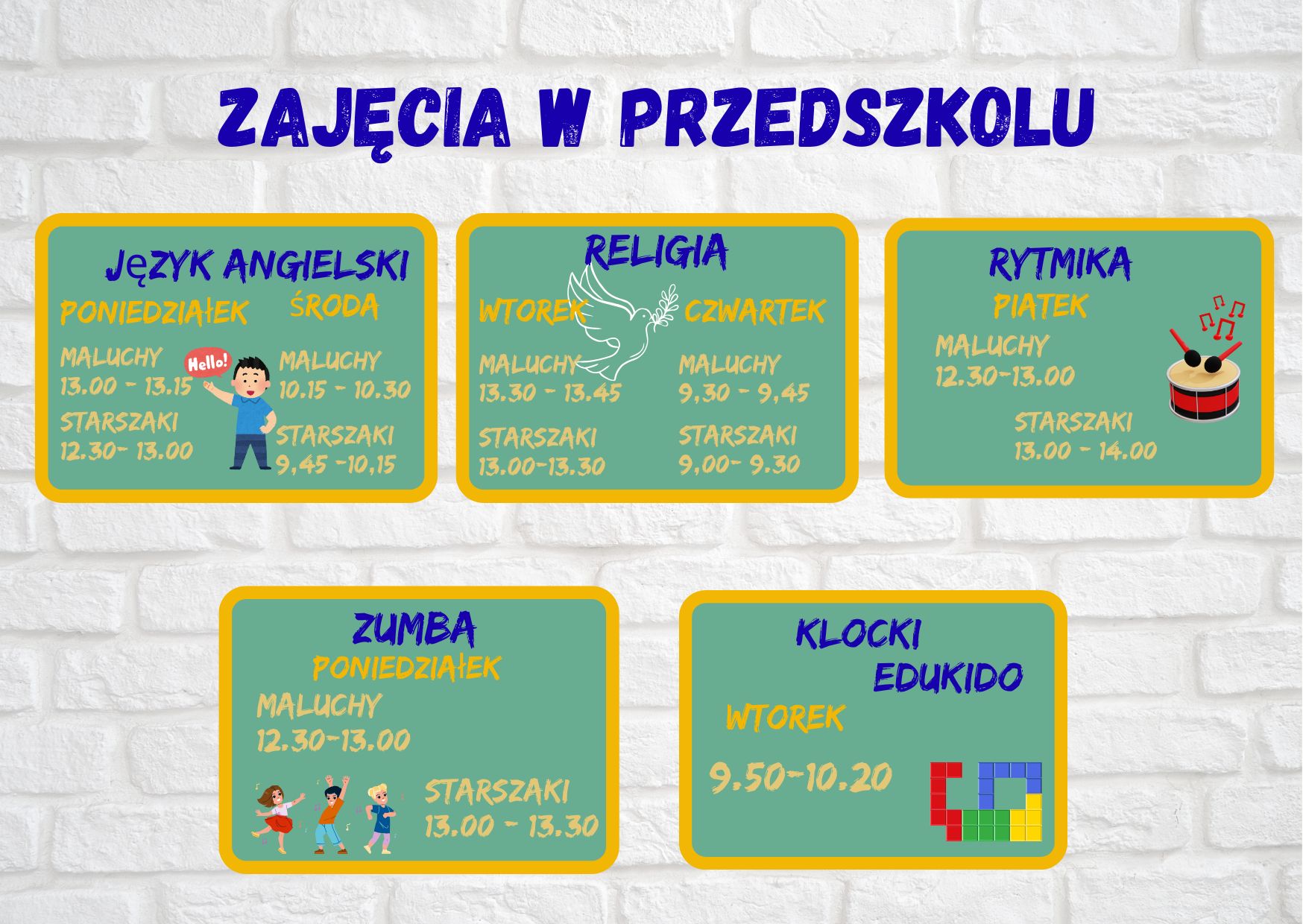 zajęcia w przedszkolu 1